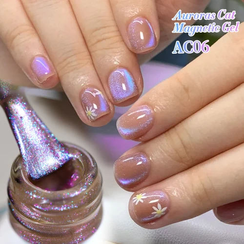 Imagen 2 del producto BORN PRETTY 10ml Auroras Purple Cat Esmalte de uñas de gel magnético Varnis Esmalte de gel magnético transparente de cristal semipermanente para uñas