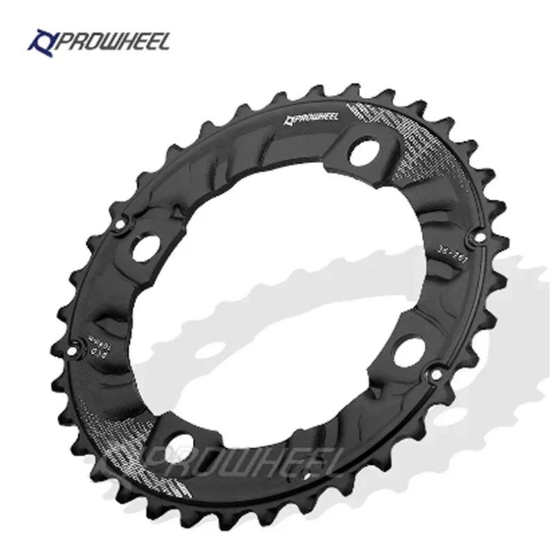 Prowheel 104BCD plato de bicicleta 64BCD anillo de cadena 26T 36T 28T 38T MTB plato de doble velocidad MTB rueda de cadena de bicicleta corona de bicicleta