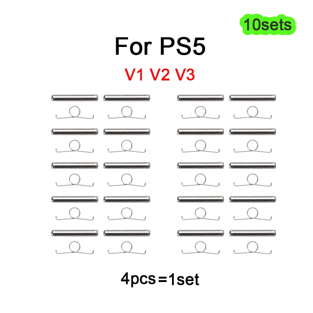 5/10/20Sets Metal Shaft Spindle & Springs For PS5 BDM-010/020/030 DualSense Controller L2 R2 Trigger Buttons Replacement Repair