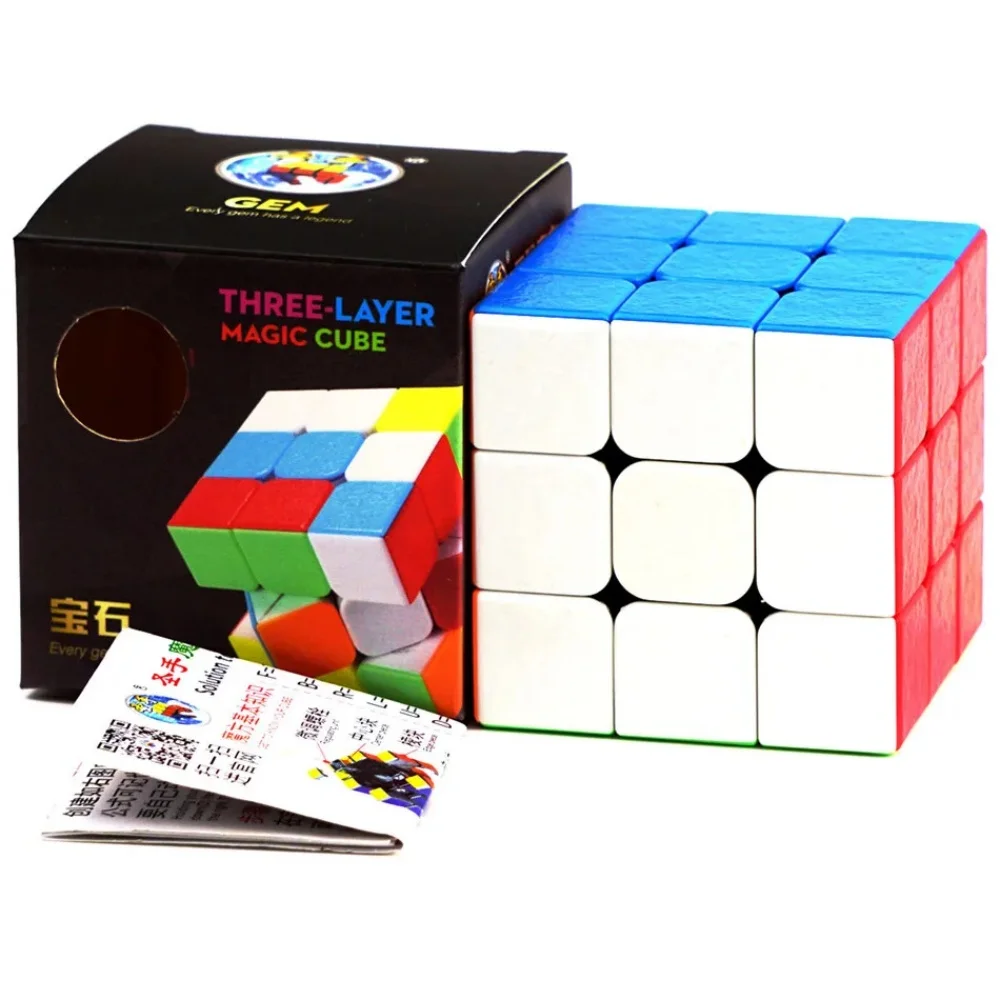 ShengShou 3x3 Gem three layer Magic Cube 3x3x3 Speed Cube Professional Puzzle Toys For Children Kids Gift Toy