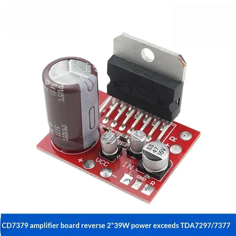 CD7379 Audio Amplifier Board 2x39W Stable High Power Output Plug and Play for Desktop Speaker DIY Assembly Projects