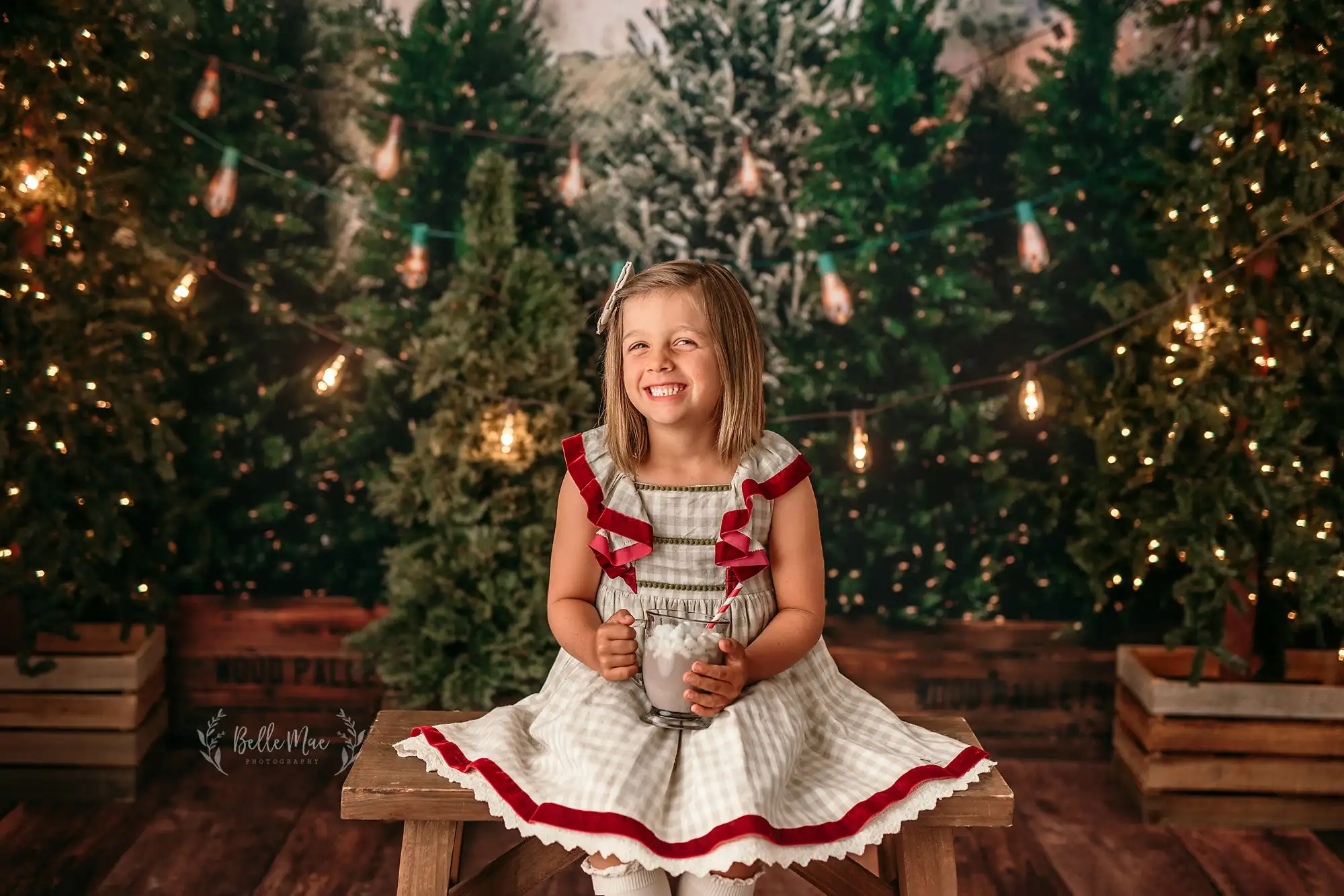 Pine Tree Forest Winter Backdrops Kids Baby Xmas Photography Child Family Photocall Adult Festival Christmas Trees Backgrounds