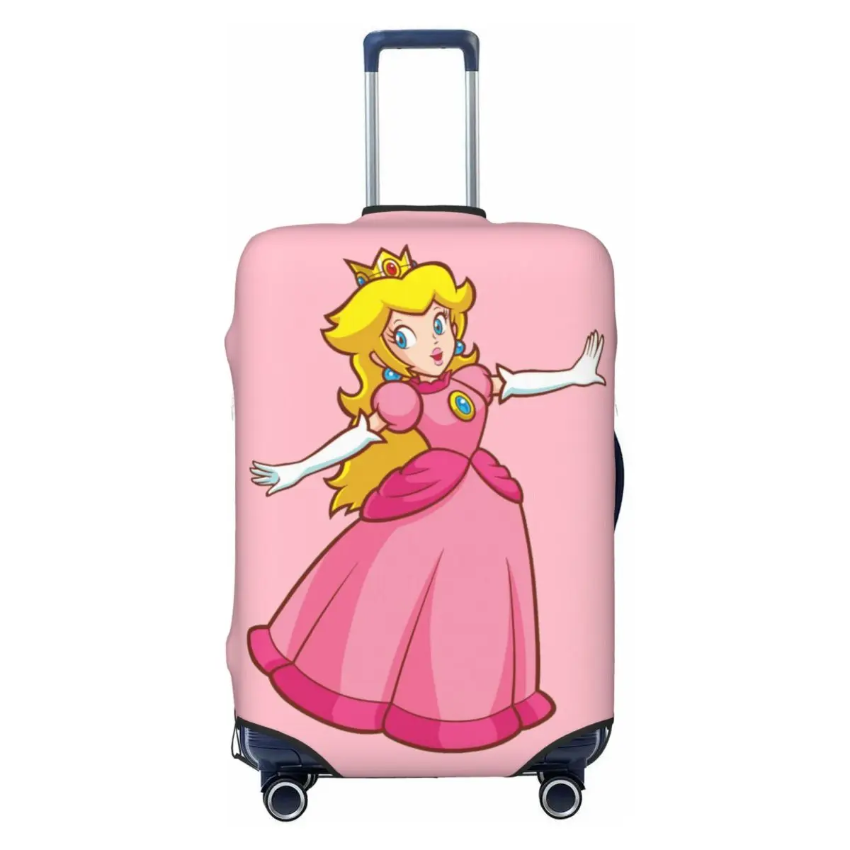 

Custom Funny M-Marioeds Princess Peach Luggage Cover Protector Dust Proof Travel Suitcase Covers