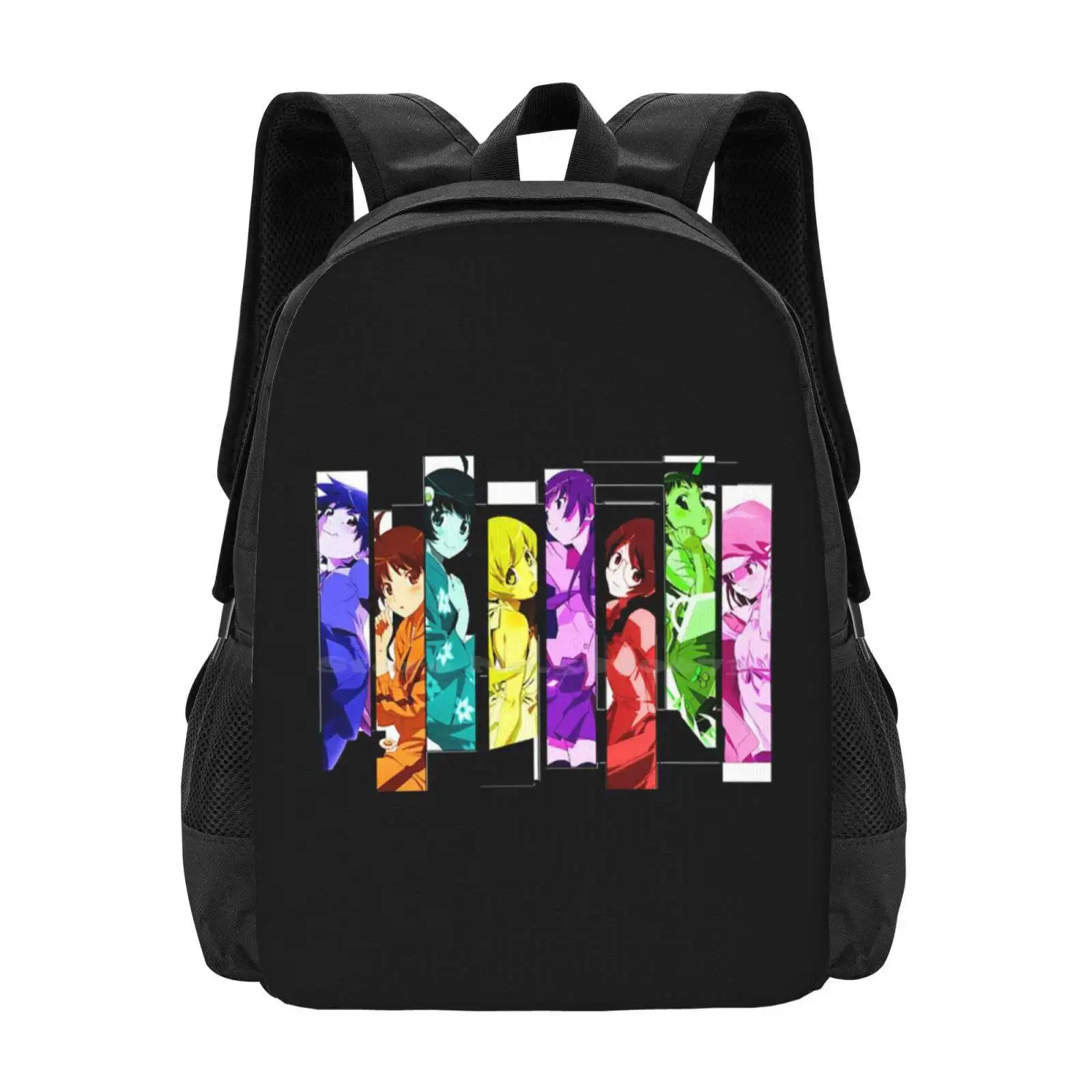 Popular Character School Bag Big Capacity Backpack Laptop Series Manga Kaiki Japanese Shinobu Senjougahara Anime Comic