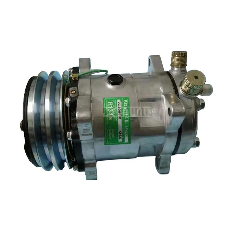 2026年式 12V/24V トラックおよび農業車両用エアコンプレッサー 6670 6680 SD508 SD5H14 72239750