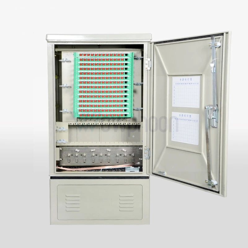 

SMC Fiber Optic Cable Cross Connect Optical Distribution Cabinet 144 Core Jumper Free Optical Transmission Box, SC/FC Customized