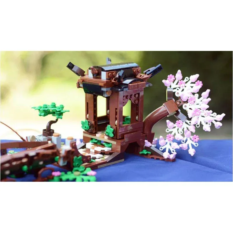 Moc Building Block Temple of a Thousand Toads Model Ancient SceneTechnology Bricks DIY Assembly Street View Collaborate Toy Gift