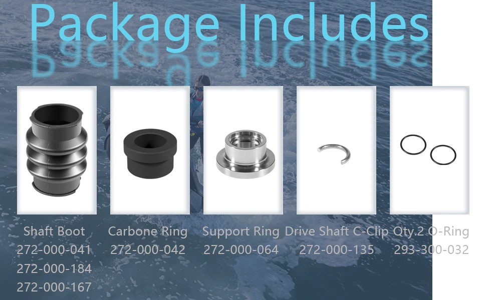 Anx 1996 Carbon Seal Drive Line Umbau Reparatur satz passend für seadoo 2007-sp/spx/gtx/gs/gti/gsx Marine Innen zubehör – Detail 8