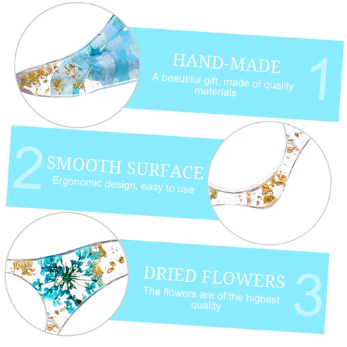 Imagen 2 del producto Exquisitas flores secas, soporte para libros con pulgar, soporte para páginas de libros, ayuda para lectura, marcapáginas práctico, accesorios para libros para la escuela y la Oficina