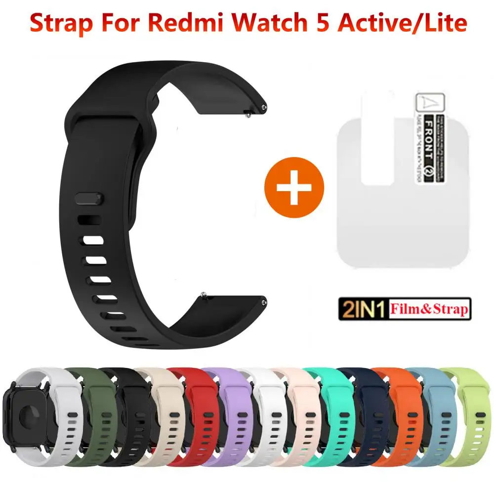 

Replacement Official Silicone Strap For Redmi Watch 5 Active Watch Bracelet For XIaomi Watch 5 Lite Accessories