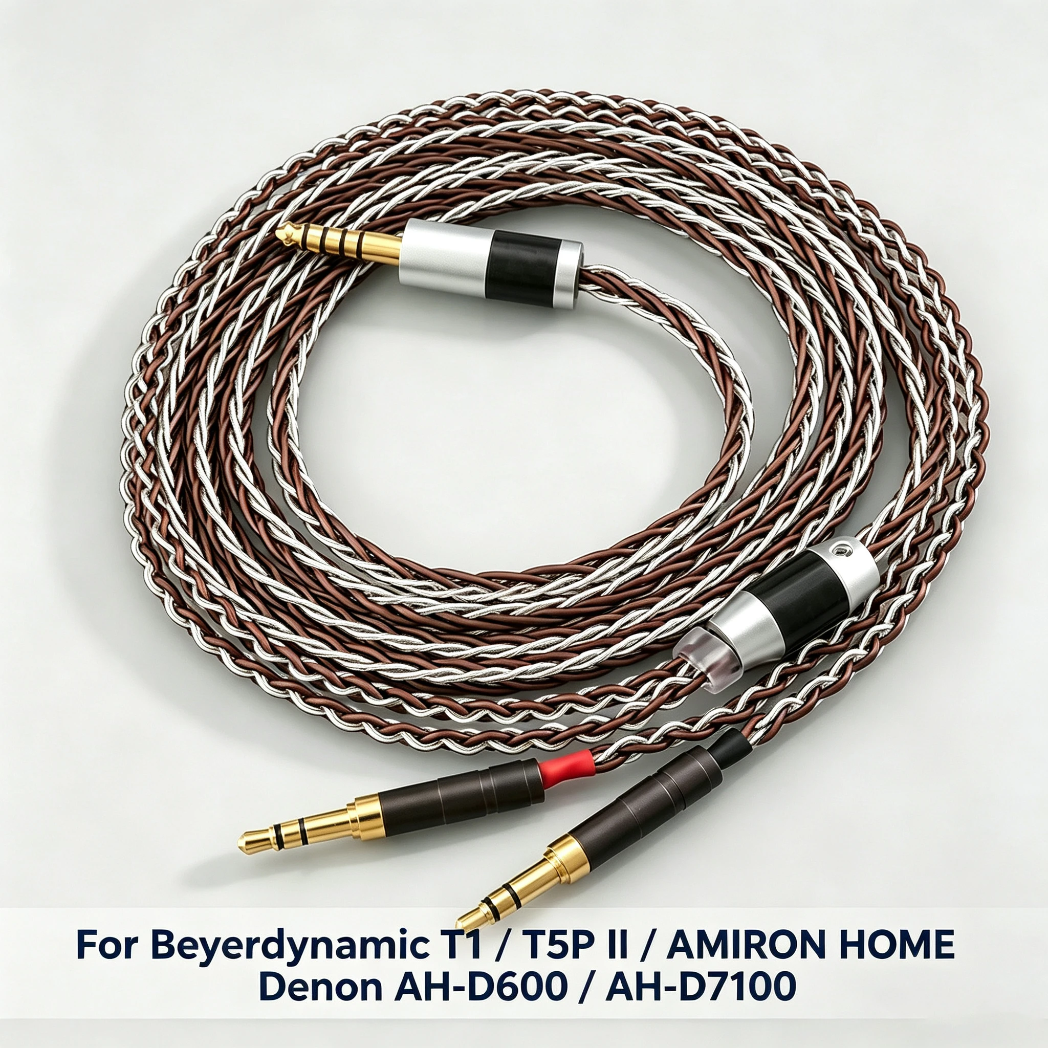 Home Cinema Denon - สายหูฟัง HiFi 4.4/3.5MM XLR 8 คอร์