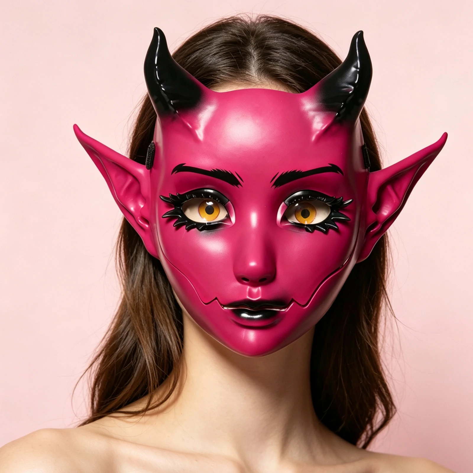 JAUPTO 7-Farbige Hornige Maske mit Beweglichem Kiefer und Offenem Mund, Fantasy-Kreatur-Maske für Halloween-Kostüme, Partys und Festivals, Gesichtsbedeckung für Erwachsene – Detail 17
