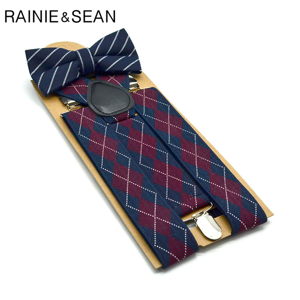 RAINIE-Tirantes de rayas grises para hombre, camisa Vintage británica, pantalones con tirantes, 3,5 cm, 120cm