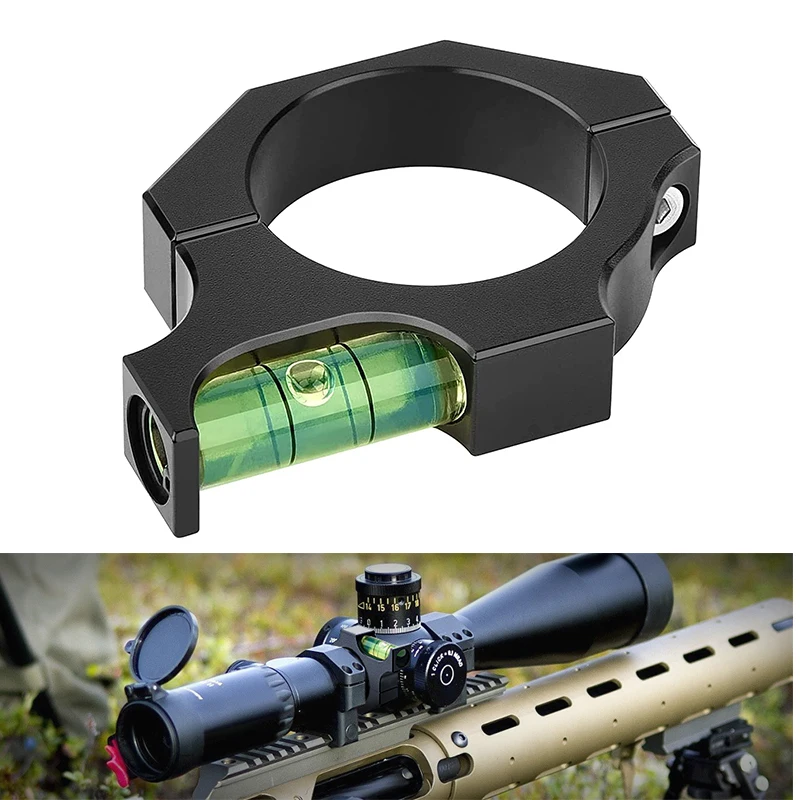 

CVLIFE Rifle Scope Level Leveling Kit Precision Optics Riflescope Mounting Kit for 34mm Tube Scopes Anti-Cant Bubble Aluminum