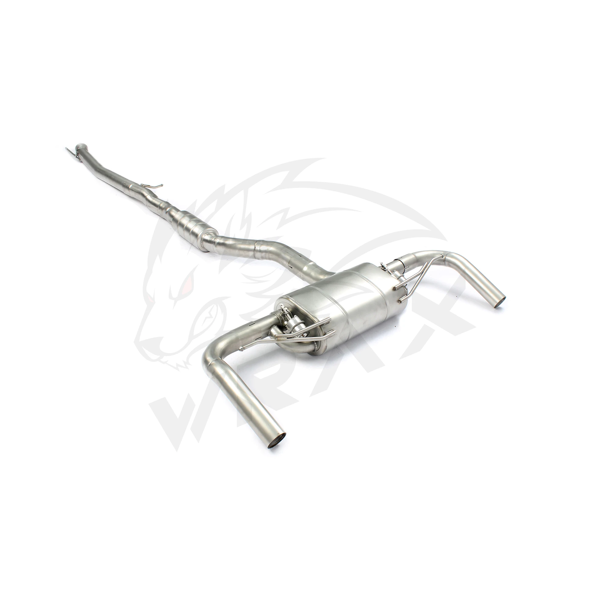 304 roestvrij staal Catback uitlaatsysteem Prestaties uitlaatpijpen voor Benz Cla45 A45 met klep