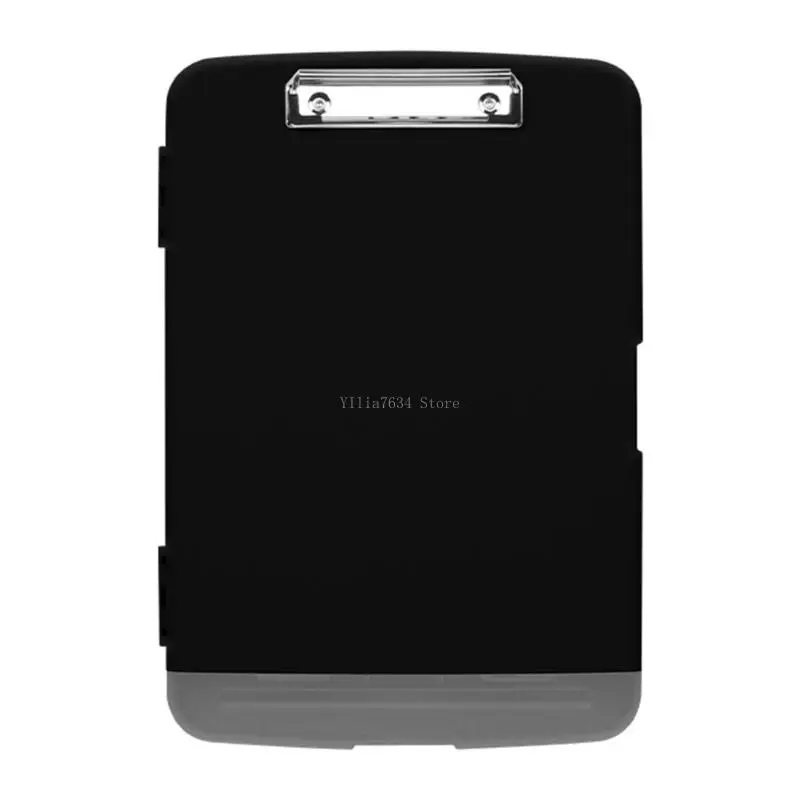 Portable Plastic Clipboard with File Container and Pen Slot for School Office