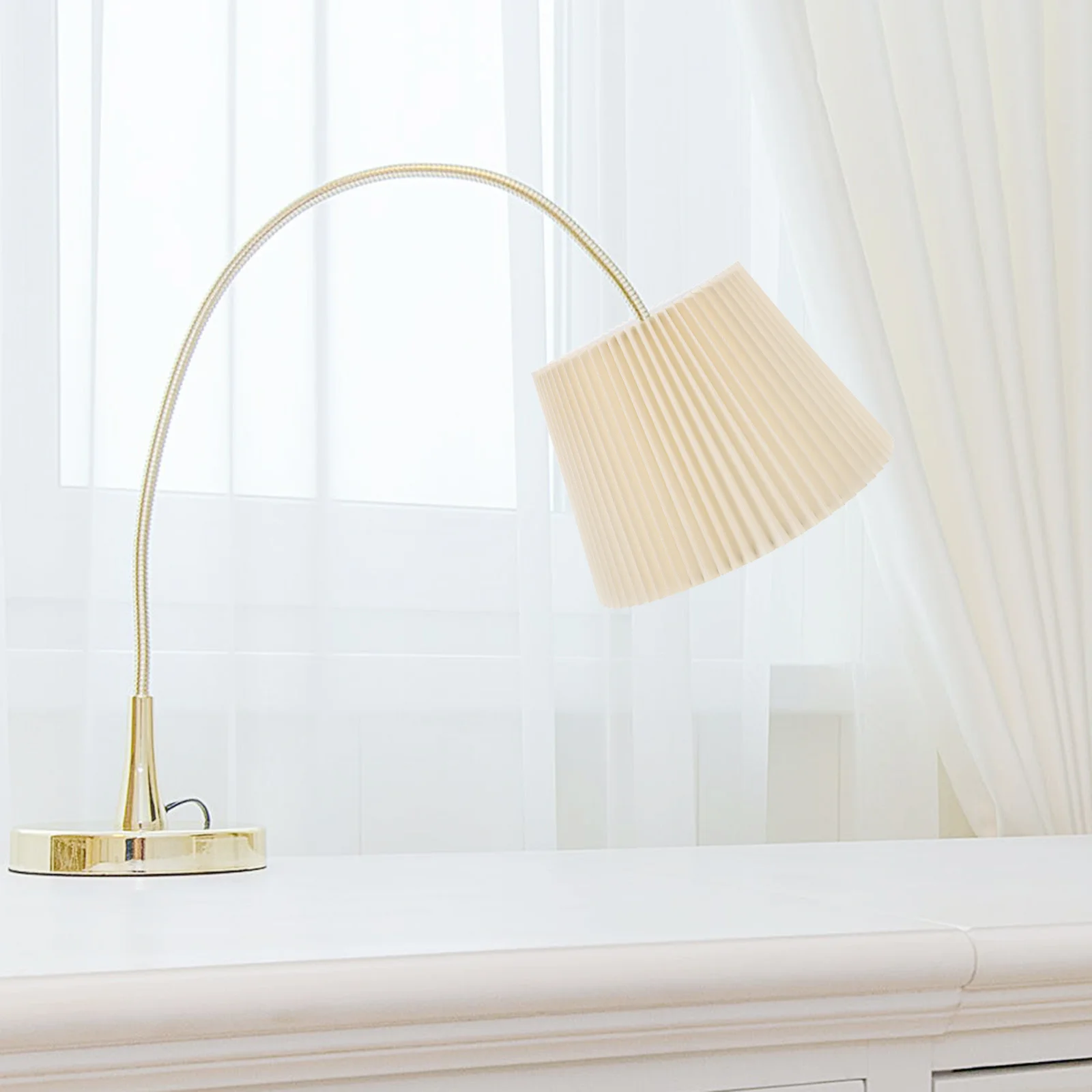 

Cloth Lamp Shade Replaceable Table Light Cover Universal Sturdy Simple Compact Household Light Cover For Bedroom Study