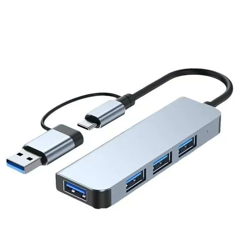 S  TYPE-C & USB-A 3.0 to HUB 4-in-1 USB-A 4 Ports HUB+1 Port USB-A Splitter for Adapter pc