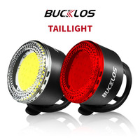BUCKLOS Cycling Lights COB Bicycle Headlight Taillight LED Bike Front Rear Light Ultralight Riding Warning Lamp Road MTB Lantern