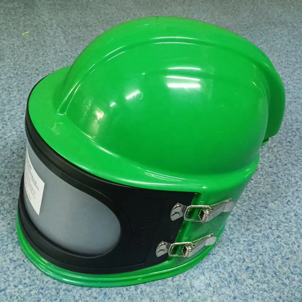 ABS Sandblaster Helmet with Cape Blasting Suit Industrial Protective Helmets Hood for Blasting Welding Painting