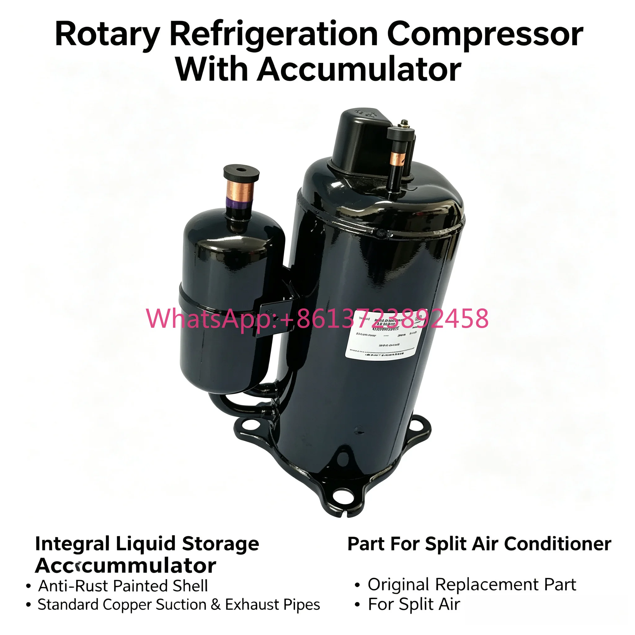 WH02830BSX C7LU High Rotation AC Compressor R134A R407C 2090W 2915W 50 60Hz 220V Refrigeration Compressor