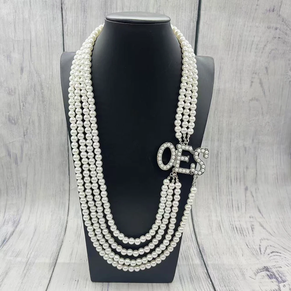 OES قلادة من اللؤلؤ ذات الطبقات #1