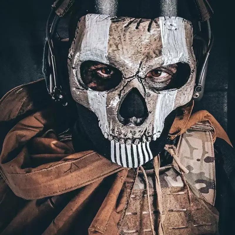 

New Special Ghost Mask 2025 COD Cosplay Airsoft Tactical Skull Full Mask Man Novelty Cool Scary Accessories