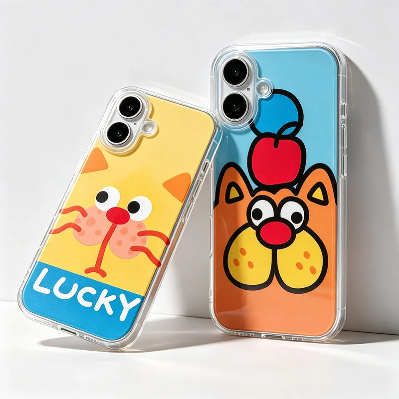 Funny Big Face Cat Phone Case For Samsung Galaxy S26 S23 S22 S21 S24 S25 Ultra Plus FE A16 A17 A36 A53 A55 A37 A57 5G Cover