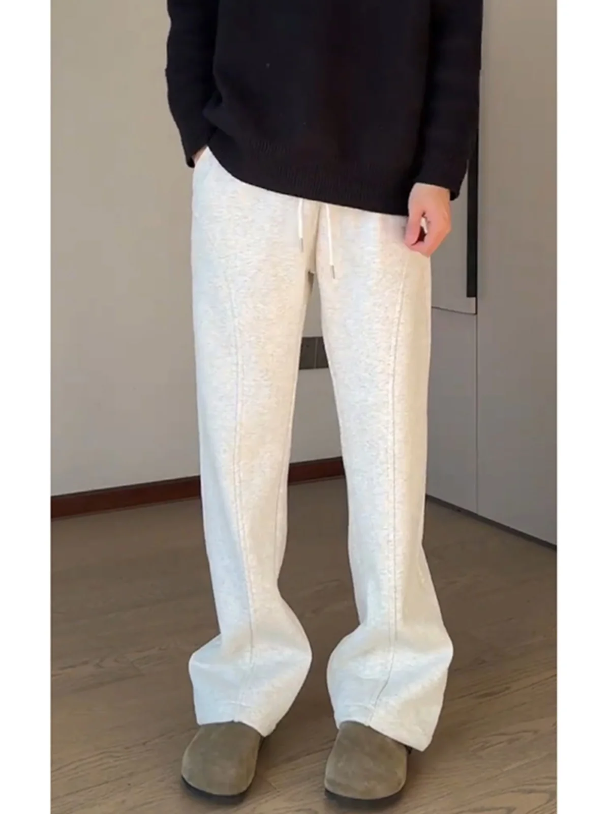 

Спортивные повседневные брюки Thiened Fce для мужчин с диагональным узором «нож», расклешенные брюки Cleanfit для активного отдыха, молодежные