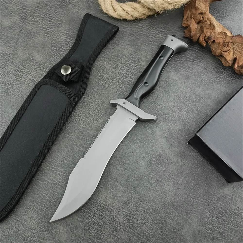 Tactical Fixed Knife 5Cr13Mov Blade ABS Handle Outdoor Combat Hunting Self-defense High Hardness Utility Multi-purpose Tools