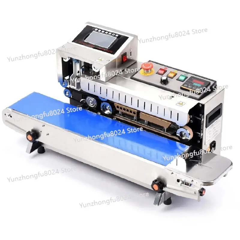 

FR-1600 Spray Code Sealing Integrated Machine Automatic Continuous Bag PE Film Ink Jet Printing Sealer