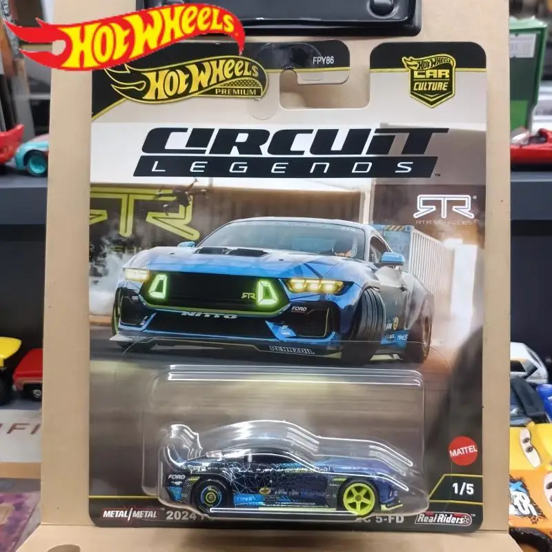 

Genuine Hot Wheels Premium Car Culture Circuit Legends Ford Mustang RTR Toys Boys 1/64 Diecast Vehicles Models Car Birthday Gift