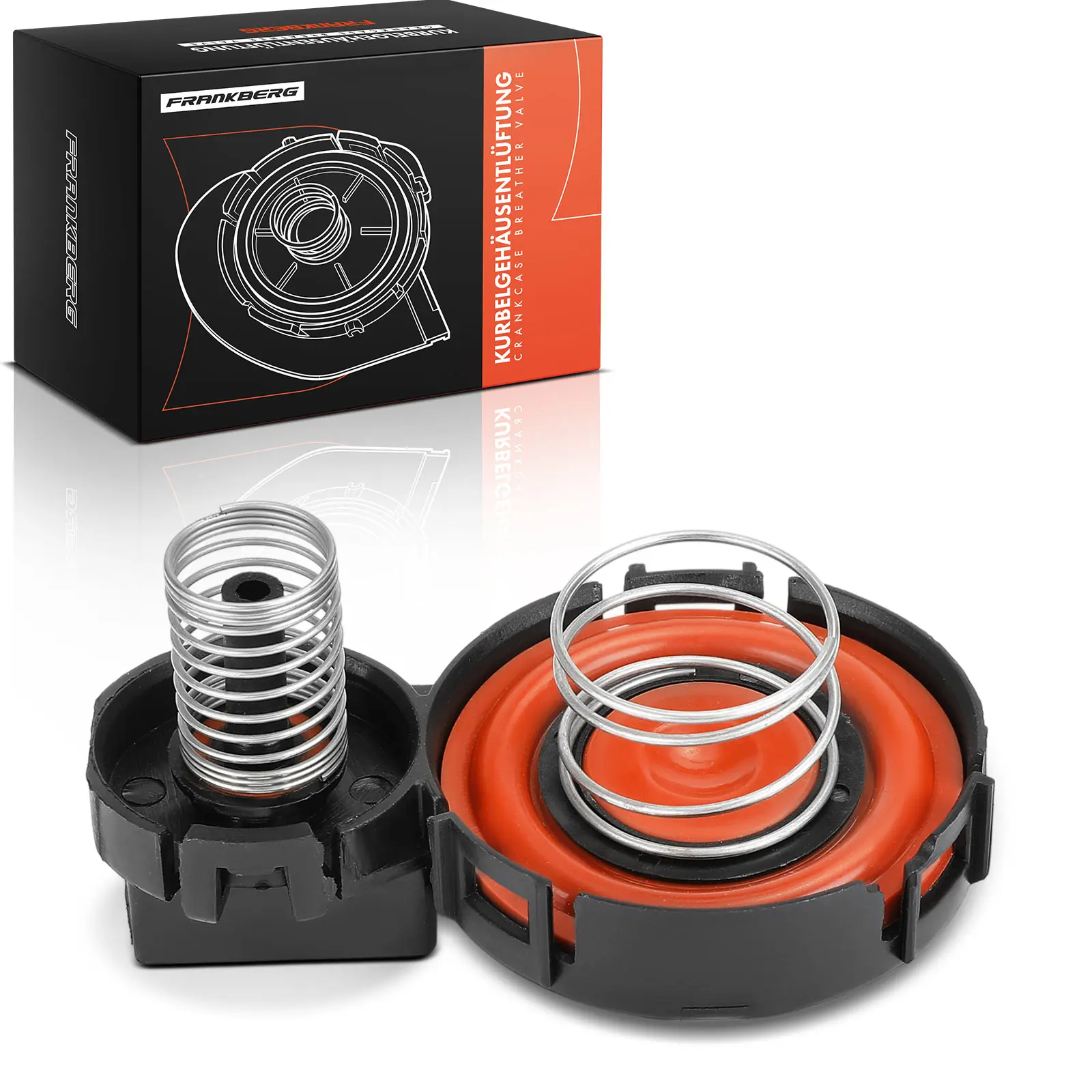 Frankberg 1x Klep Carterontluchting voor Citroën Berlingo Fiat Ford C-Max Focus Opel AV6Q6K271AA 1685815 9688939180