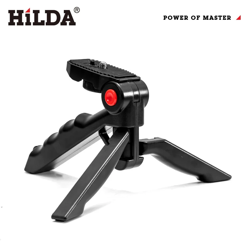 HILDA Mini Professional Laser Level Tripod Level Meter Red Button Portable Laser Tripod