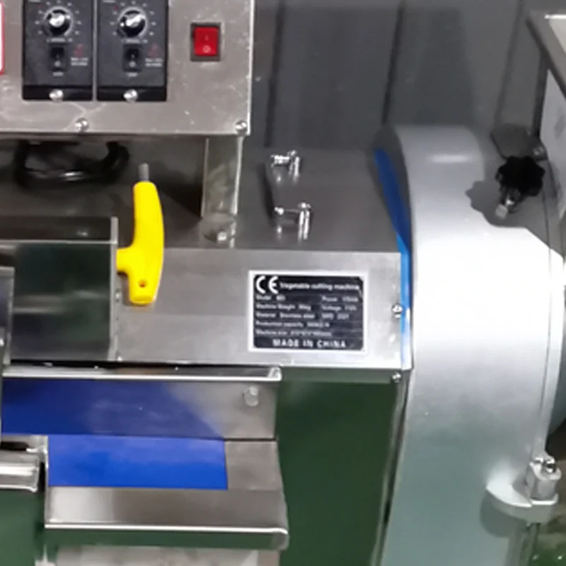 Electric Commercial Vegetable Cutter Slicer Machine Stainless Steel Chili Carrots Shredder Double Head Vegetable Cutting Machine