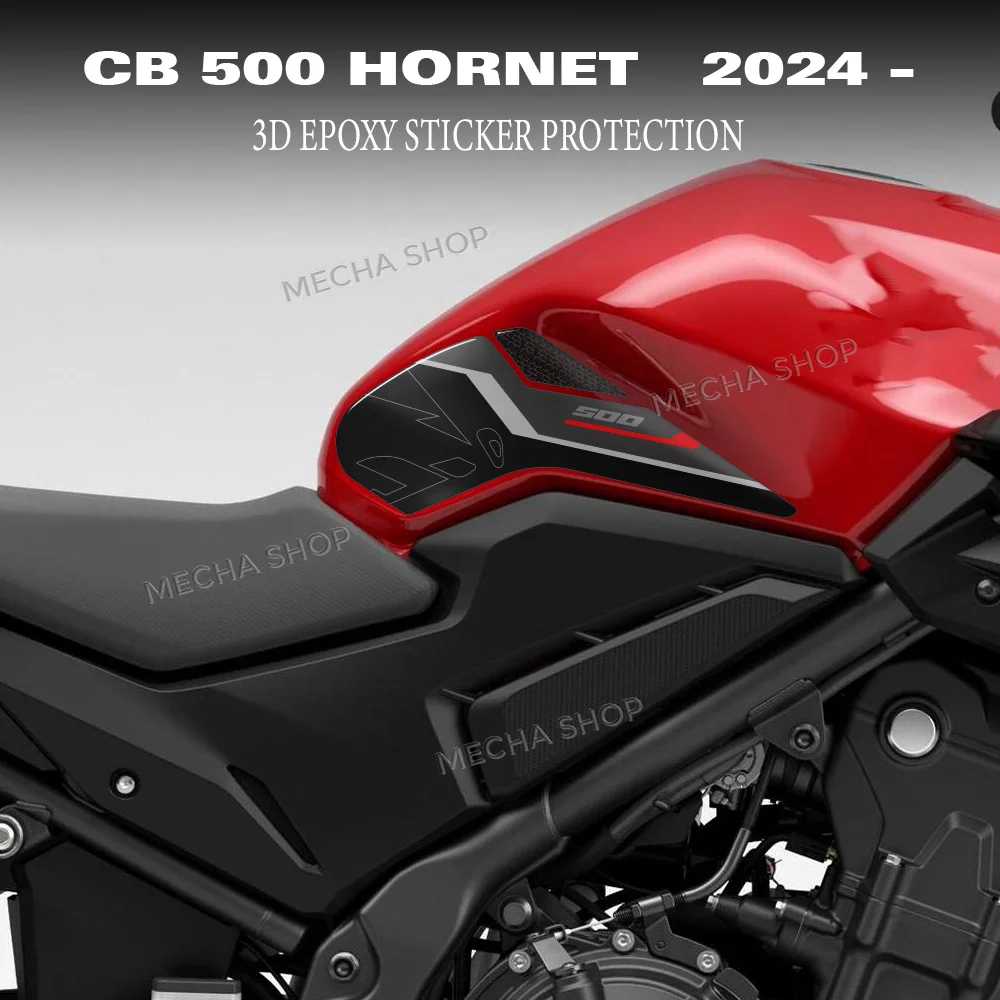 

For CB500 Hornet 2024 2025 2026 Motorcycle Accessories Tank Pad 3D Epoxy Resin Sticker Protection Kit