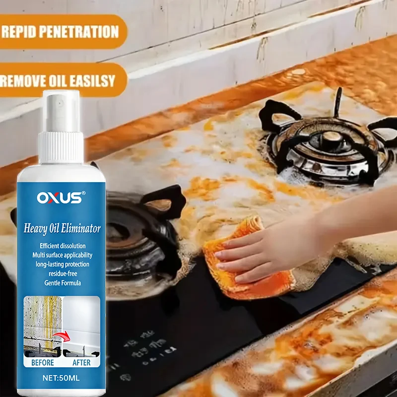 Oil Stain Spray, Multi-Functional Metal Cleaner, Quick Repair Refinish Spray, Suitable for Range Hoods and Stoves, Easy Use