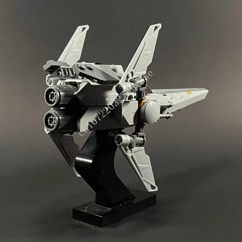 208PCS V-Wing Space War Military MOC SpaceShip Battle Model Building Blocks Architecture DIY Education Model Kids Toys Gift - view 2