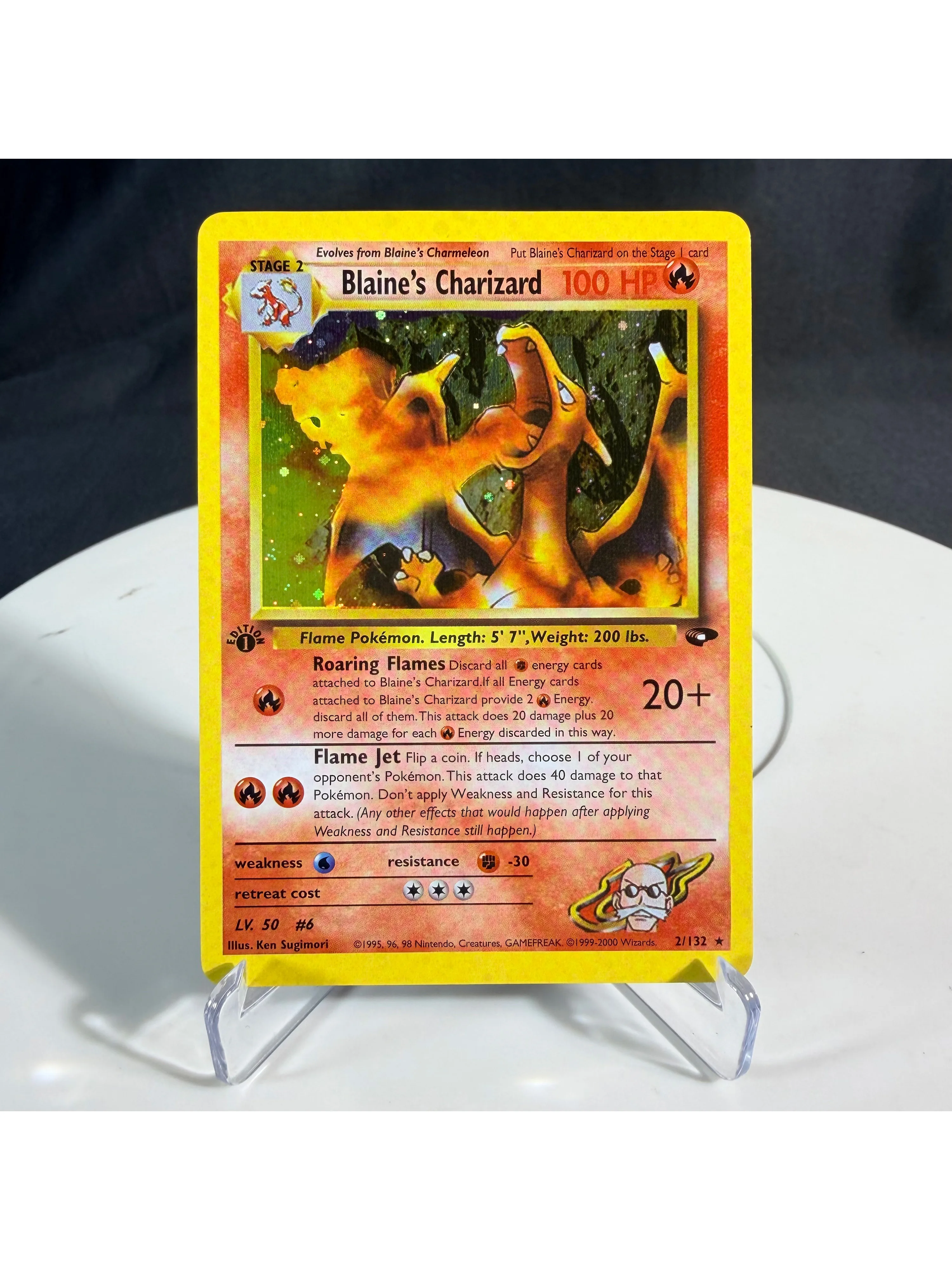 PTCG Proxy-Karten Gym Challenge Charizard Venusaur Gyaraados Gengar Neue Holo Classic PKM Sammelkarten Spielzeug Geschenk