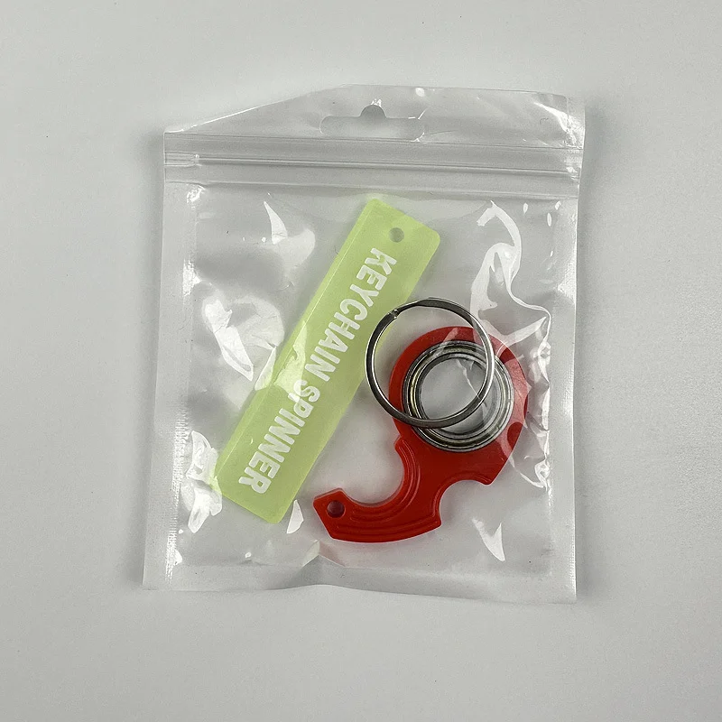 Portachiavi rotante con punta delle dita Fidget Spinner Giocattoli anti-ansia Regali di compleanno per ragazzi e ragazze Giocattoli agitati Giocattolo antistress