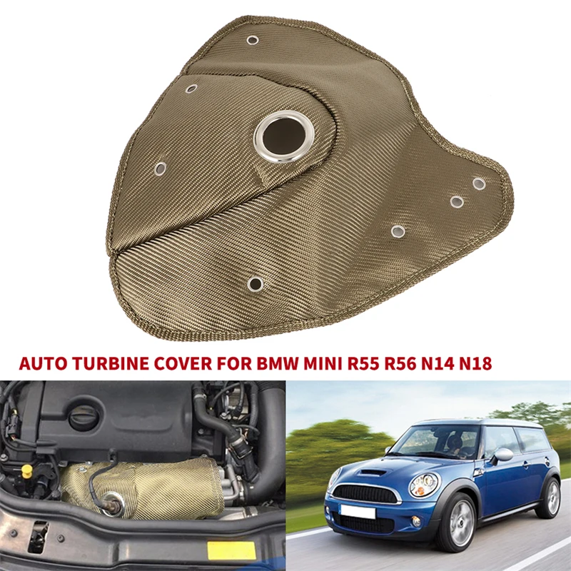 For BMW Mini R55 R56 1.6T Automobile Turbine Cover Turbo Heat Shield MINI N14 N18 Turbocharger Heat Wrap Blanket