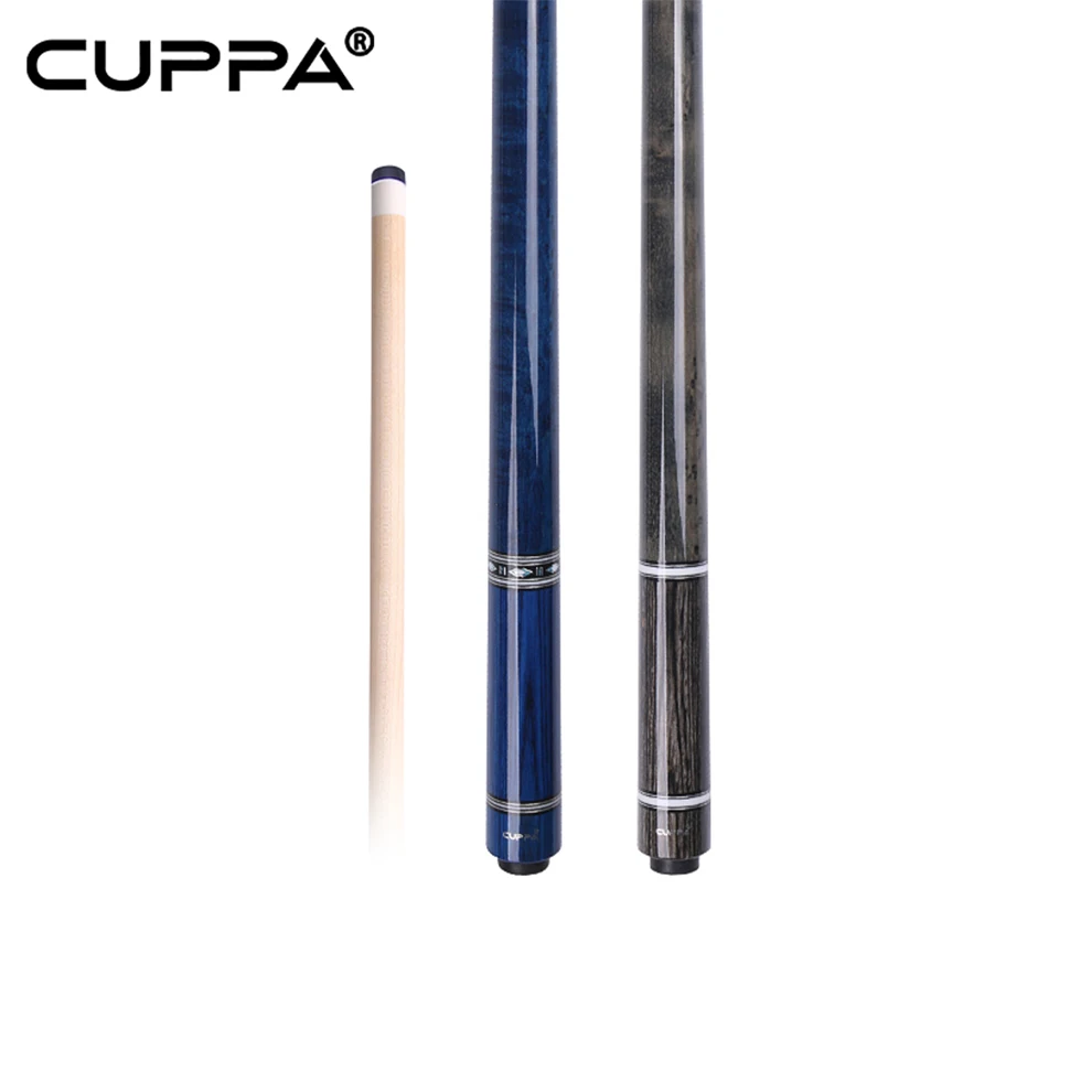 CUPPA Professional Billiard Cue Pool Cues Stick Six/Eight/Nine Ball Arm Radial Pin Joint Maple Shaft Split Cues Tip Size 12.5mm