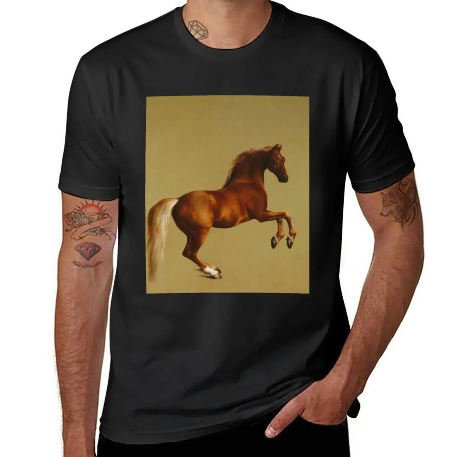 Whistlejacket by George Stubbs T-Shirt cheap stuff blue archive plain plus size tops funny t shirts for men