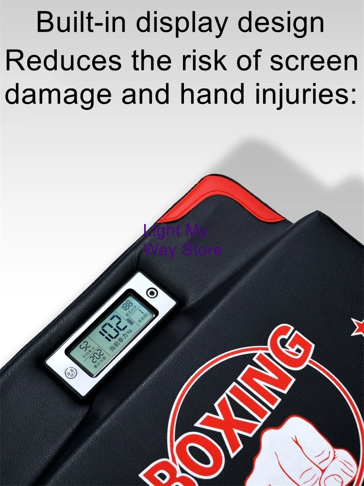 Hanging Portable Force Gauge for Measuring Punch Speed: Smart Boxing Training Voice-Guided Punching Bag Punching Power Tester