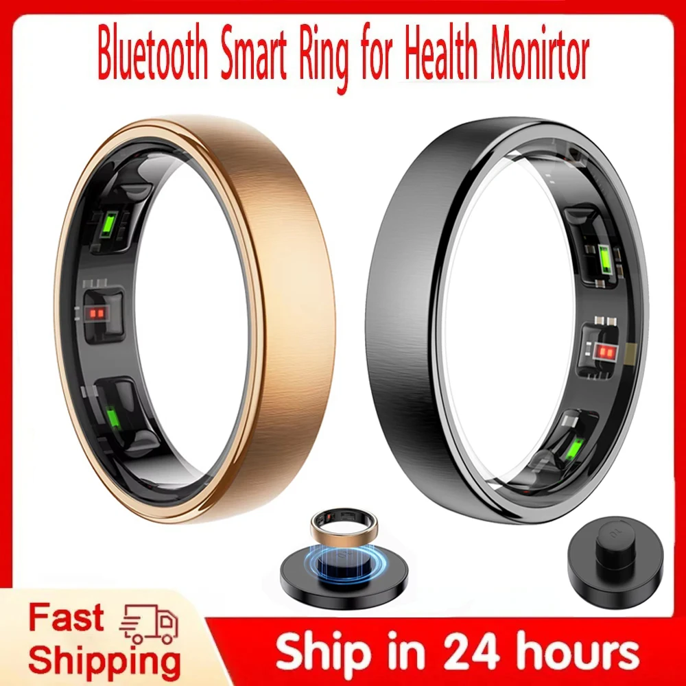

2026 R10 Smart Ring For Men Women 5ATM IP68 Waterproof Health Sleep Monitor Wireless Charging Multi-sport Modes For Andriod IOS