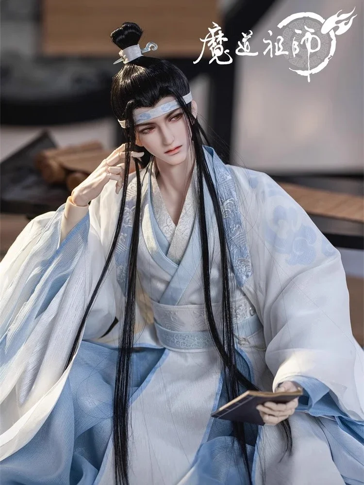 แกรนด์มาสเตอร์แห่งการเพาะปลูกปีศาจอนิเมะ BJD LAN Wangji ขนาด78ซม. รูปแบบเครื่องแต่งกายโบราณที่จำกัดตุ๊กตาขยับแขนขาได้ของขวัญในการตกแต่ง