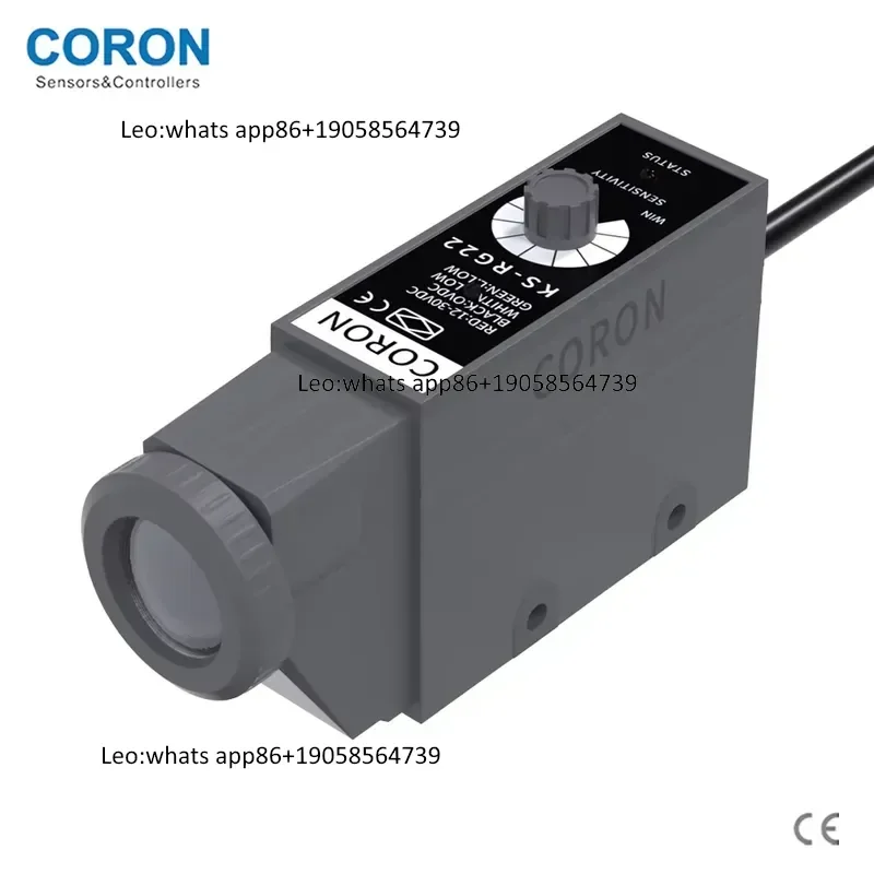 KS-RG22-P PNP Output Coaxial Reflective Photoelectric Color Sensor 8-12mm Red-Green Light Source Cable Mount 12-24VDC