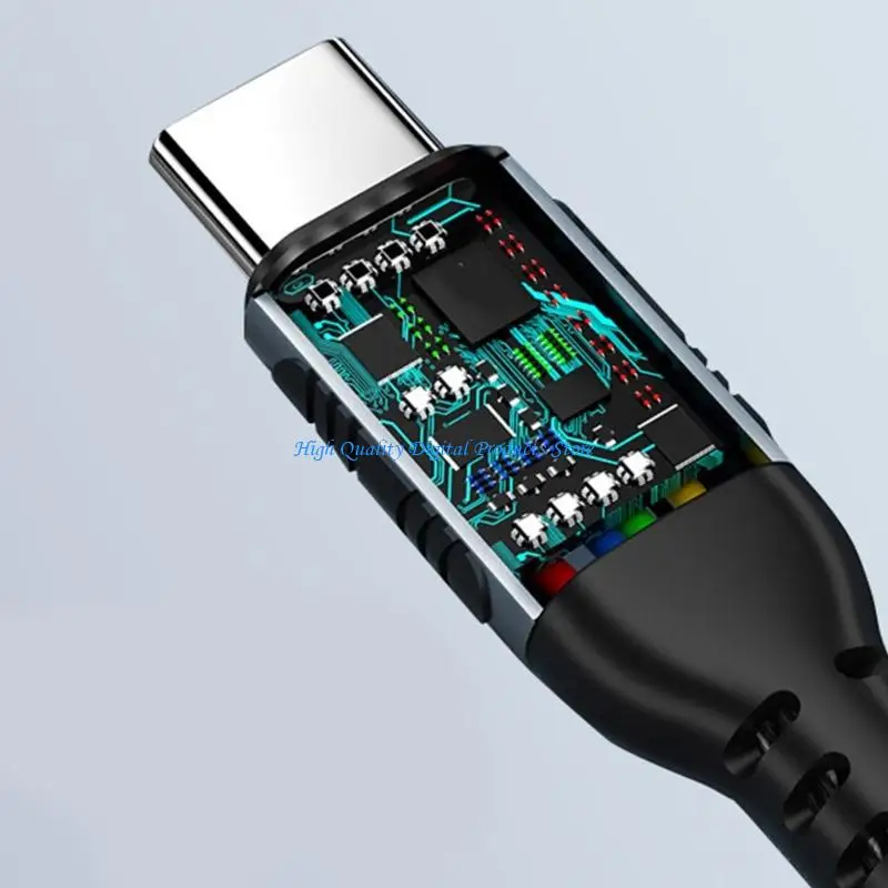 U2JE USB C TO USB C Зарядка кабельная проволока 100 Вт с электронным маркером для быстрой доставки питания