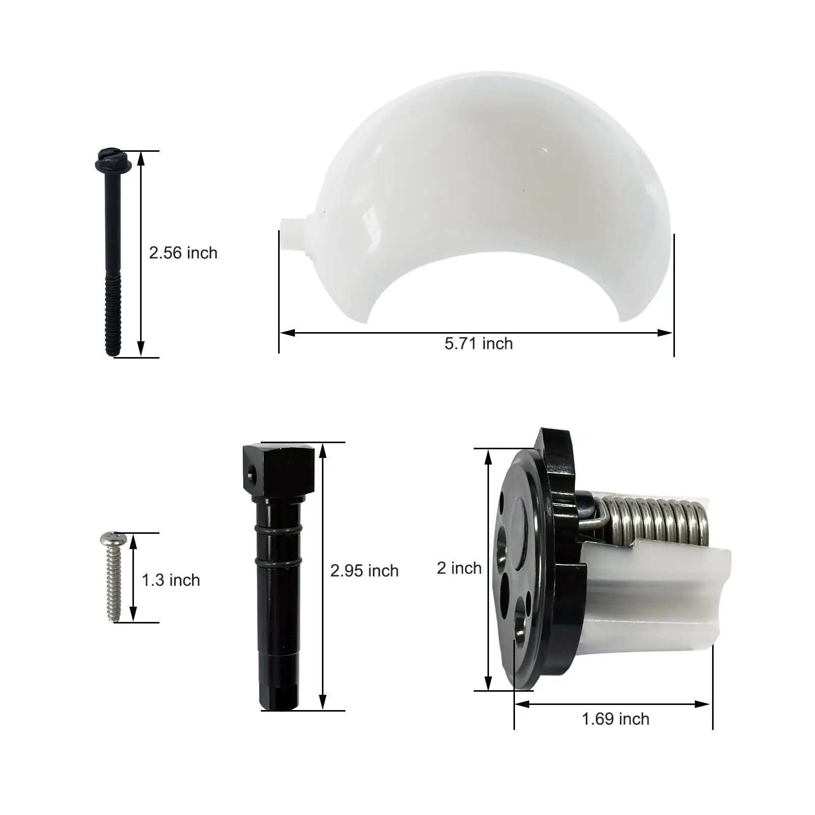طقم كرة عمود المرحاض RV 385310681 بديل لـ 1148 5048 5147 #6