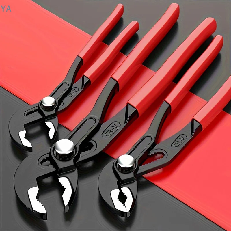 【TL】7/10/12 Inch Water Pump Pliers Quick-Release Plumbing Pliers Adjustable Water Pipe Clamp Pliers Household Hand Tools